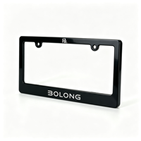 BOLONG Best Seller USA Standard ABS Plastic License Plate Frame Custom Logo Auto Number Plate Holder for US Vehicles