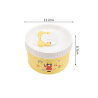 Boîte à lunch isotherme en acier inoxydable de 400 ml pour enfants, avec dessin animé, hermétique, compatible micro-ondes, type bento, pour l'école