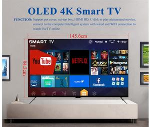 Télévision Smart TV <span class=keywords><strong>OLED</strong></span> 4K de <span class=keywords><strong>65</strong></span> <span class=keywords><strong>Pouces</strong></span> Ultra-Fine Sans Cadre HDR Android WiFi avec Bluetooth - Product Image 2