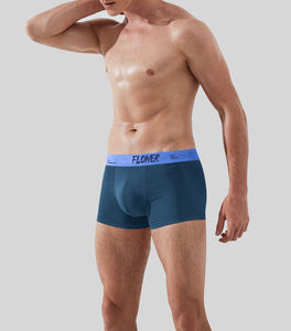 Vente en gros de boxeurs en coton confortables de haute qualité avec logo personnalisé pour hommes - Product Image 4