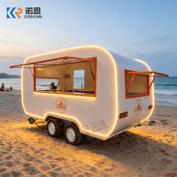Chariot alimentaire au design créatif, cuisine mobile pour café, jus, en-cas, chariot alimentaire extérieur