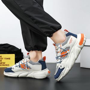 รองเท้าวิ่งแบบผูกเชือก ระบายอากาศได้ดี พื้นรองเท้าด้านในยางกันลื่น ซับในตาข่ายเอเวอร์กรีน ดีไซน์ลำลอง ใส่ได้ทุกฤดู พื้นรองเท้ากลางทำจากอีวีเอ - Product Image 6