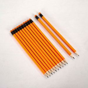 Gomme ronde de haute qualité HB standard, aspect cercle doré, crayon en bois avec impression par transfert, promotion en gros - Product Image 2
