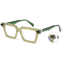 Lunettes de Prescription en acétate carré de luxe montures optiques 2024 plus récent fabrique des lunettes avec logo personnalisé femmes hommes