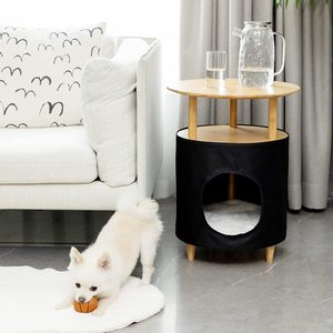 Combohome-<span class=keywords><strong>mesita</strong></span> <span class=keywords><strong>de</strong></span> <span class=keywords><strong>noche</strong></span> <span class=keywords><strong>de</strong></span> madera con casa <span class=keywords><strong>de</strong></span> gato, muebles <span class=keywords><strong>de</strong></span> oficina para el hogar, cama pequeña, mesa lateral, venta <span class=keywords><strong>al</strong></span> por mayor - Product Image 2