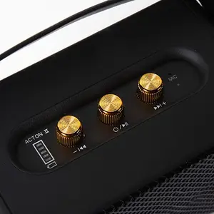 Marshall M10 Speaker Bluetooth nirkabel portabel, Speaker Mini 2024 ABS untuk aplikasi teater populer penggunaan Rumah & luar ruangan