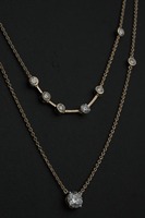 Collier tendance pour femme avec diamant synthétique de laboratoire, plaqué or rose 18/14 carats/argent/or, certifié IGI, diamant Swaroop