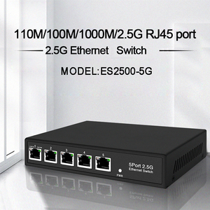 Hub Mạng 5 Cổng 2.5Gb Đa Gigabit 12V 80G Băng Thông Không Được Quản Lý Bộ Chuyển Mạch Ethernet Kim Loại 2.5G 5 Cổng Không Được Quản Lý - Product Image 5