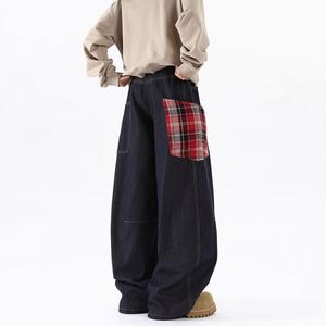 Nouveauté : Jeans pour hommes à jambe <span class=keywords><strong>large</strong></span> et <span class=keywords><strong>coupe</strong></span> <span class=keywords><strong>droite</strong></span>, de haute qualité, haut de gamme, à taille haute, adaptés à toutes les saisons - Product Image 2