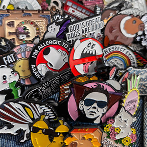 Pin de esmalte al por mayor, surtido, 100-1000 unidades, a granel, personalizado, con citas aleatorias de opiniones no solicitadas de personas aleatorias - Product Image 4