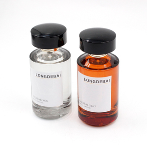 Botella de Perfume de Vidrio Vacía Personalizada para Hombre, Botella de Colonia Cilíndrica de 50 ml, Fabricante de Botellas de Perfume Redondas de Lujo de 100 ml - Product Image 2