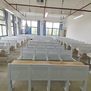 Ensemble de bureau et chaise pliants en contreplaqué de style moderne pour étudiants, mobilier universitaire, chaise pour salles de conférence - Product Image 3