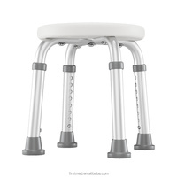 Chaise de douche réglable en hauteur, siège de bain antidérapant, tabouret de salle de bain léger pour personnes âgées et handicapées
