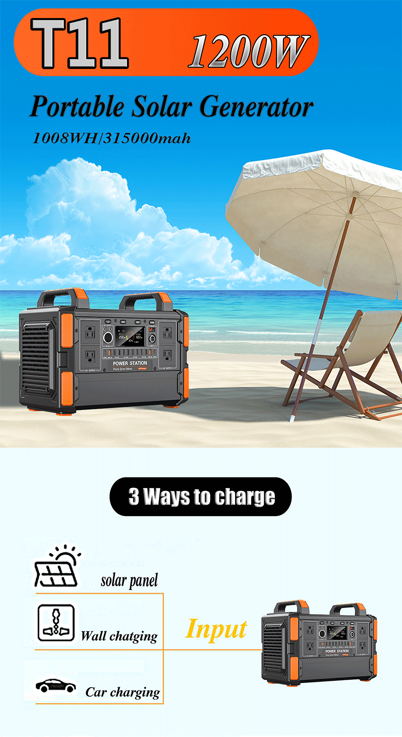 Générateur solaire portable Power Station ultipurpose Battery Backup