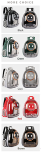 New Portable and Breathable <b>Cat</b> and Dog Small Pet <b>Backpack</b> with Three Outlets for Outdoor Travel - Product Image 3