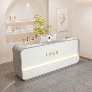 Mostrador de Recepción Moderno para Salón de Belleza y Peluquería, Precio de Fábrica, para Hotel, Centro Comercial, Tienda de Ropa - Muebles Comerciales Personalizados - Product Image 6