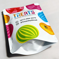 Sachets personnalisés imprimés refermables pour emballage alimentaire, sacs à biscuits, sachets à bonbons avec fenêtre