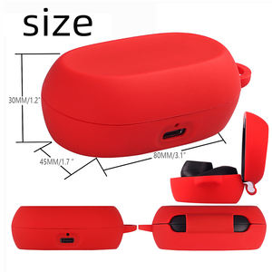 Funda de silicona para <span class=keywords><strong>Jabra</strong></span> Elite <span class=keywords><strong>7</strong></span> Pro/Elite <span class=keywords><strong>7</strong></span> Active con llavero, funda para auriculares - Product Image 3