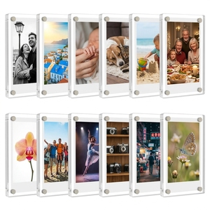 Marco Magnético para Fotos <span class=keywords><strong>de</strong></span> Acrílico Transparente <span class=keywords><strong>de</strong></span> 2.36x3.54 Pulgadas, Marco Magnético Pequeño para Fotos - Product Image 1