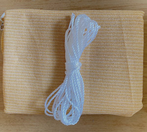 10 x13ft Beige rettangolo parasole vela baldacchino tessuto a rete blocco UV - Product Image 5