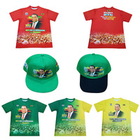 Kaos Sublimasi Polyester Dry Fit untuk Pemilihan Presiden Zimbabwe, Pesanan Grosir