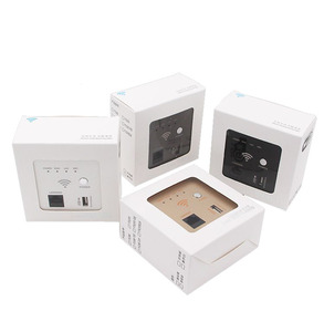 แผงอะคริลิคสีขาวแบบ 86 ชนิด หรูหรา 150Mbps <span class=keywords><strong>4G</strong></span> ไวไฟบ้านติดผนัง รุ่น Universal Wall Trough Wireless Smart Max ข้อมูล LAN ความเร็ว 1000Mbps - Product Image 5