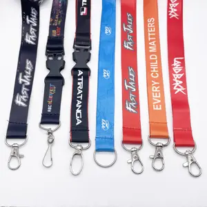 Benutzer definierte Anime Lanyard Schlüssel bund Bulk Sublimation Druck niedlichen Cartoon Charakter Anime Schlüssel bund Lanyard mit Metall clip