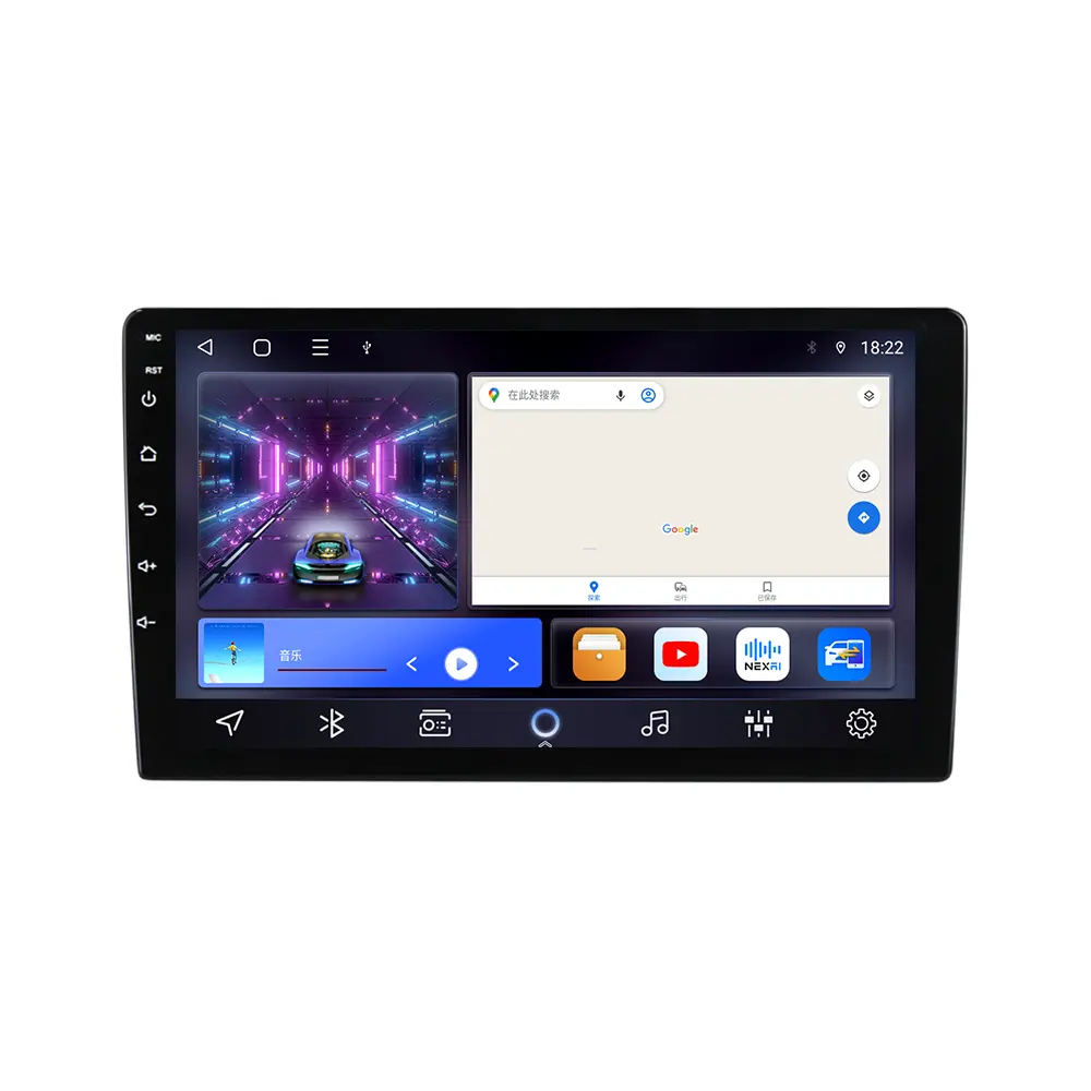 MEKEDE QLED Android 11 TS10 TS18 car Video for For Head Unit 9/10inch 2DIN Universal car radio 1280*720 Radio stereo