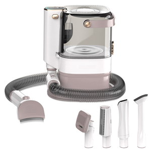 Patpet 2026, aspiradora recargable para mascotas, cortadora eléctrica, Kit de cepillo de aseo para pelo de perro, respetuoso con el medio ambiente - Product Image 1