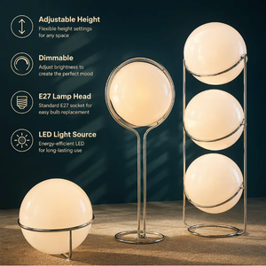 Lámpara de Pie Moderna de Mediados de Siglo SY, Altura Ajustable, Luz Cálida, Lámpara de Pie LED, Lámpara de Pie para Oficina - Product Image 5