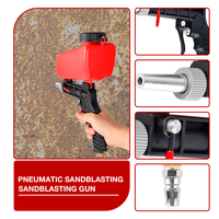 Machine de sablage portative à main avec pistolet de sablage pneumatique personnalisable