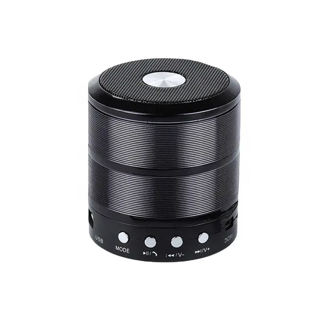 Minialtavoz portátil Bluetooth con caja de sonido, altavoz inalámbrico de metal, ws-887