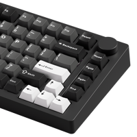 Teclado Mecánico Ergonómico para Juegos M1 V5 - Negro y Plateado, Nuevo OEM, 75% RGB, USB-C, Aluminio, Magnético, Intercambiable en Caliente, Montaje Rápido