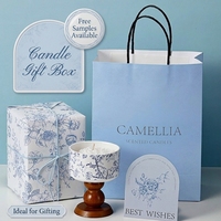 Ensemble cadeau de bougies parfumées à la camélia en cire de soja naturelle pour la fragrance intérieure et les cadeaux quotidiens