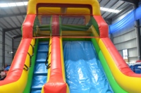 Toboggan gonflable double voie de haute qualité |   Matériau PVC durable, parfait pour les fêtes et les divertissements en plein air