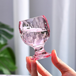 Verre à whisky rétro de style occidental européen, tumbler à brandy et <span class=keywords><strong>baijiu</strong></span>, texture martelée, sans pied, 90 ml, vente en gros, cadeaux de fête - Product Image 4