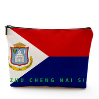 Sac à cosmétiques pour femmes avec drapeau pan-africain, joli sac de maquillage pour sac à main, sac de voyage pour articles de toilette, sac de rangement pour maquillage