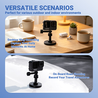 Support magnétique pour caméra d'action, fixation rapide pour voiture, compatible DJI Action GoPro Max Hero 13