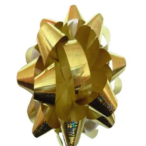 manufacturing plastic metallic star ribbon bow