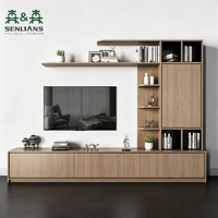 Harga Grosir Rak TV & Dinding Custom untuk Seluruh Rumah, Set Serasi Lemari, CAD Gratis untuk Pengadaan Proyek Villa