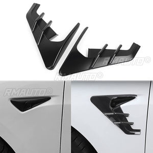 1 Paire de caches d'aération latéraux de pare-chocs aspect carbone pour Tesla Model 3 (21-22) et Model Y (20-22) avec protection de caméra - Product Image 3