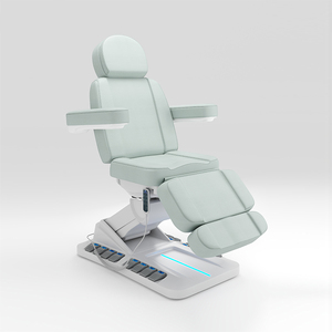 Cama Facial Eléctrica Ajustable Rosa con Taburete y Lámpara de Aumento, Cama de Belleza de 3 Motores para Salón y Spa de Luxmars - Product Image 5