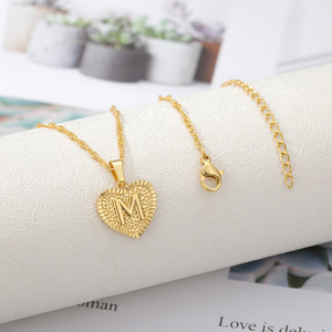 Collana con Iniziale RFJEWEL 2020 per Donne, Gioielli Boho in Acciaio Inossidabile, Collana con Lettera dell'Alfabeto, Regalo per Migliore Amica con <span class=keywords><strong>Cuore</strong></span> - Product Image 5
