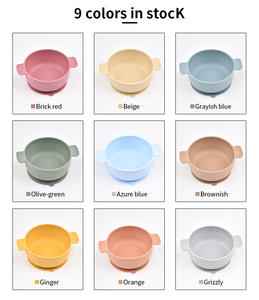 Portable Eco Friendly Binaural Silicone Bowl For Newborn Baby Food Storage <b>Microwave</b> Cooking Container Travel - Product Image 3