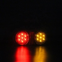 Projecteur 14led de haute qualité, feu arrière ovales double couleur en forme de camion, véhicule, livraison directe depuis l'usine