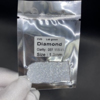 Diamante Cultivado en Laboratorio CVD, Corte Redondo de 0.8mm-4mm, DEF VVS, Piedra Sintética para Joyería, Tamaño Melee