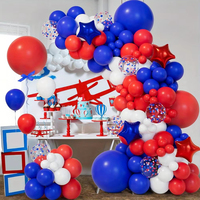 Kit de guirlande d'arche de ballons pour la fête de l'indépendance, 140 pièces, pour le 4 juillet, fête d'anniversaire, anniversaire de mariage, décorations intérieures et extérieures
