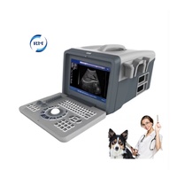Scanner vétérinaire portable numérique complet en noir et blanc avec écran LED de 10 pouces et 128 Go de stockage