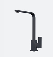 Robinet de cuisine carré en acier inoxydable 304, mélangeur chromé, pivotant à 360 degrés, eau chaude et froide, pour évier de cuisine