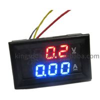 Voltmètre numérique Ampèremètre DC 100V 10A 50A 100A Panneau Ampèremètre Volt Tension Courant Testeur 0.56 "Bleu Rouge Double Affichage LED